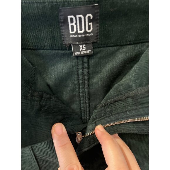 BDG Urban Outfitters Forest Green Corduroy Mini Skirt With Pockets Size XS - Picture 6 of 8